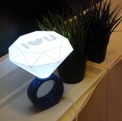 USB-светильник Бриллиант (синий) фото