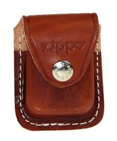 Чехол коричневый с клипом Zippo фото