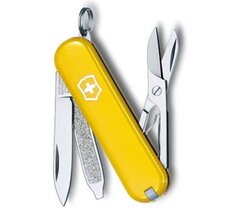 Нож-брелок Victorinox Classic, 58мм, желтый фото