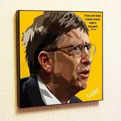 Картина в стиле поп-арт, Билл Гейтс фото