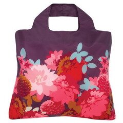 Эко-сумка "Цветы" фиолетовая фото