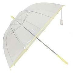 Зонт "Прозрачный" (желтая окантовка) фото