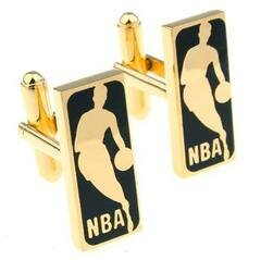 Запонки "NBA" (золотые) фото