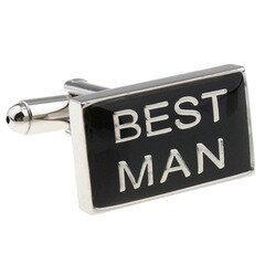 Запонки "Best man" (квадратные) фото