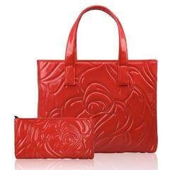 Женская сумка для ноутбука + маленькая сумочка "Розы" фото
