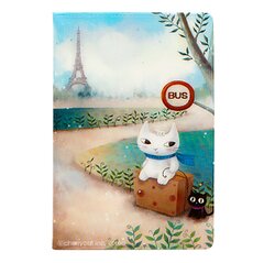 Держатель для карточек "Babpul cat & the Eiffel tower" фото