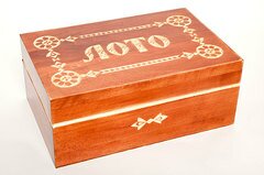 Игра Лото в деревянной коробке фото
