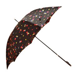 Зонт "Цветочный" (черный) фото