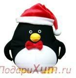 Пингвин новогодний подушка антистресс фото