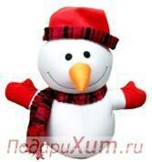 Снеговик с шарфом фото