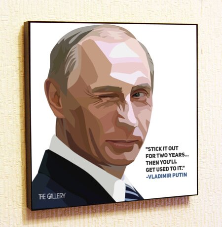Картина в стиле поп-арт, Владимир Путин фото