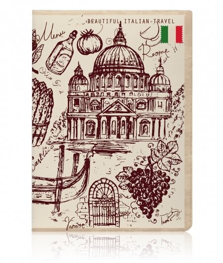 Обложка для паспорта Italy Vintage фото