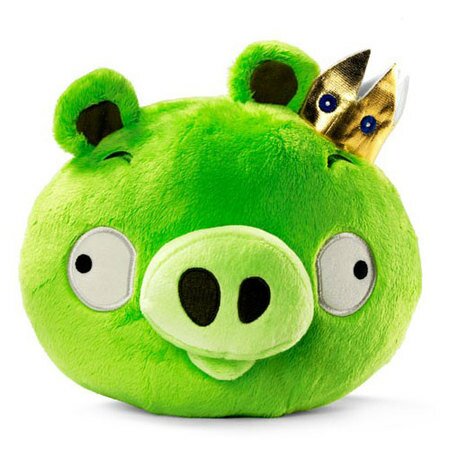 Свинка зеленая с короной (King Pig Angry Birds) фото