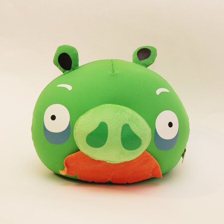 Свинка зеленая С усами Антистресс (Moustache Pig Antistress Angry Birds) фото