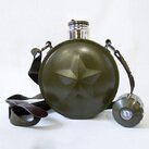 Армейская термофляга с компасом фото