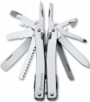 Нож с инструментами SwissTool SPIRIT в кожаном чехле фото