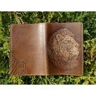 БЕЛЫЙ ЯСЕНЬ Обложка для паспорта кожаная Лев фото 2
