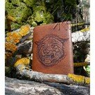 БЕЛЫЙ ЯСЕНЬ Обложка для паспорта кожаная Волк (морда), рельефное тиснение фото 0