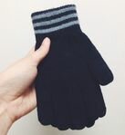 Перчатки сенсорные iGloves с полосками на манжетах фото 0