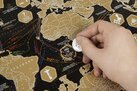 Стиральная карта мира Голд Блэк Эдишн (Gold Black Edition), А2, 59х42 см фото 6