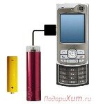 Мультизарядка для мобильных телефонов от батарейки фото