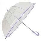 Зонт "Прозрачный" (фиолетовая окантовка) фото