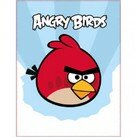 Angry Birds Плед из флиса с красной птичкой в облаках фото