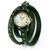 Часы на двойном ремешке Ticker (зеленые)