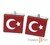 Запонки-флаги Турция фото 0