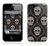 Чехол для iPhone 4,4S Gelaskins "Skull Damask"