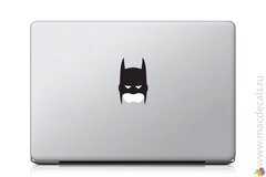 Наклейка на Макбук Маска Бэтмена фото