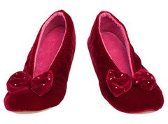 Балетки на коже красные фото