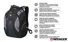 ЕВРОПА WENGER рюкзак «NEO» цв. черн/сер 36х23х47 см фото