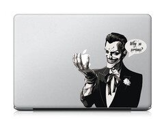 Наклейка на Макбук Джокер фото