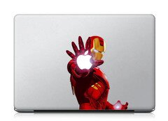 Наклейка на Макбук Железный человек фото