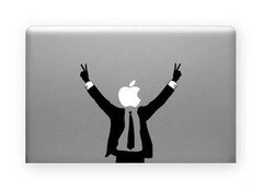 Наклейка на Макбук Мир фото