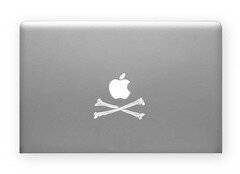 Наклейка на Макбук Пират фото