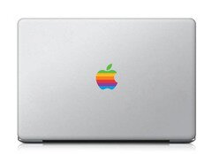 Наклейка на Макбук Радуга фото