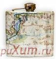 Фляжка метал"Карта" 140 мл фото