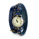 Часы на двойном ремешке Ticker (синие) фото