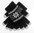 Дизайнерские перчатки для сенсорных экранов, снежинки фото