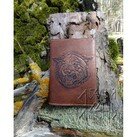 БЕЛЫЙ ЯСЕНЬ Обложка для паспорта кожаная Волк (морда), рельефное тиснение фото 1
