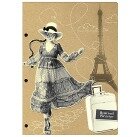 Обложка для паспорта "Девушка-кошка в Париже" фото