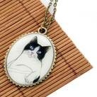 Медальон "Довольная кошка" фото