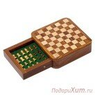 Индийские шахматы Сагиб в ящике 13х13 см фото